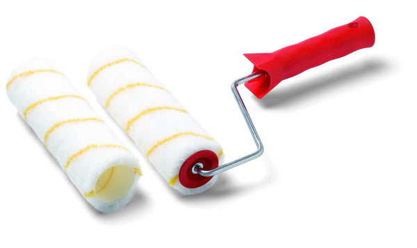 Leichtlaufroller mit Korbbügel und Ersatzwalze.