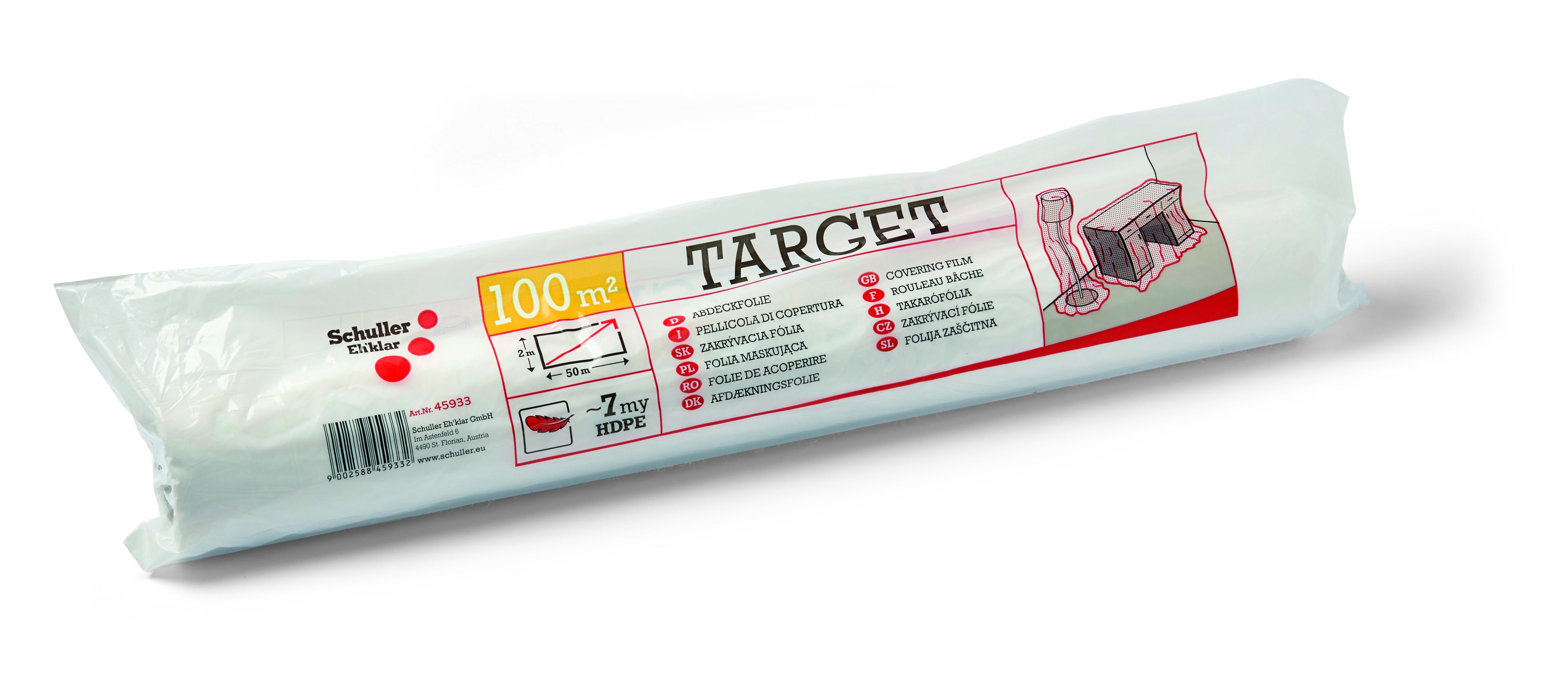 Abdeckfolie TARGET S7 2x50